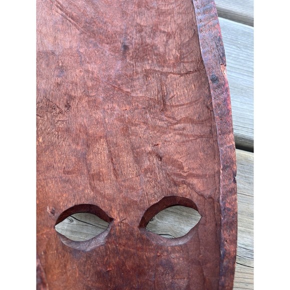 Vintage Huge African Wooden Mask Good condition. Wall Decor - Picture 9 of 11